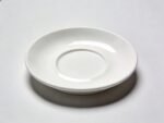 Minimalist White Ceramic Round Tea Saucer