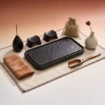 Tea Ceremony Accessory Set with Celadon Glaze Collection