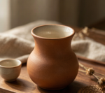 Vintage Gourd-Shaped Ceramic Cup
