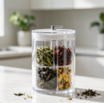 Rotating Compartment Tea Caddy
