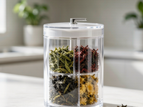 Rotating Compartment Tea Caddy