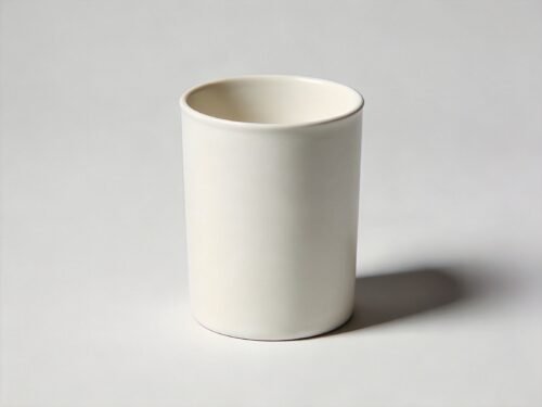 Minimalist Ceramic Cylinder Tea Mug