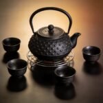 Glass Tea Brewing Set with Infuser and Wooden Base