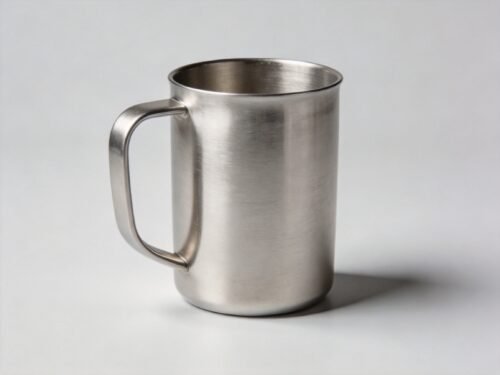 Modern Stainless Steel Tea Mug With Handle