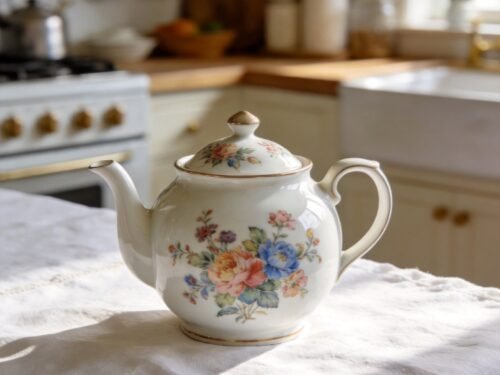 Ceramic Floral Teapot