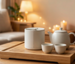 Three-Compartment Rotating Tea Caddy