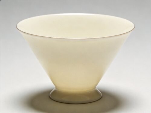 Elegant Bone China Conical Tea Cup