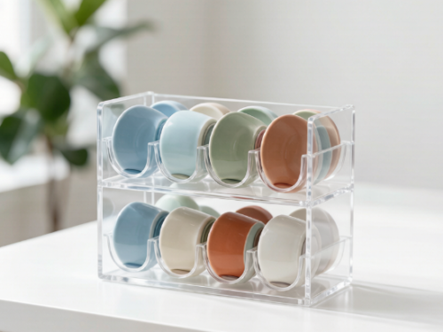 Minimalist Acrylic Tea Cup Holder
