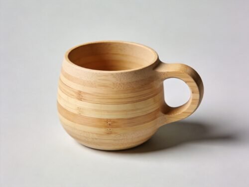 Nordic Bamboo Fiber Tea Cup With Handle