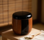 Japanese Lacquered Wooden Tea Caddy
