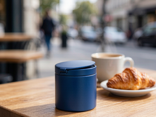 Portable Round Tea Canister