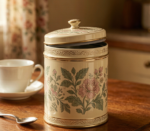 Vintage Tinplate Tea Caddy